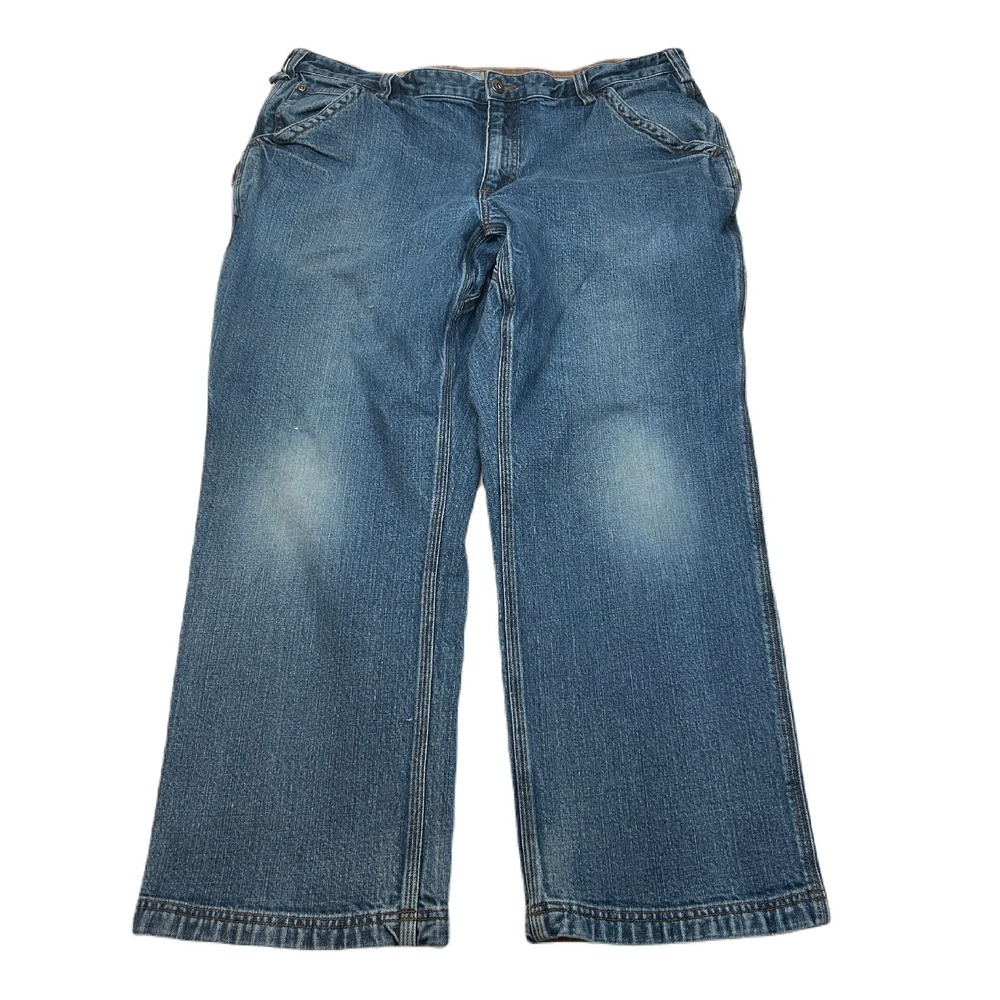 Duluth Trading Carpenter Jeans Mens 40x28 Denim‎ Flex Ballroom Relaxed Fit
